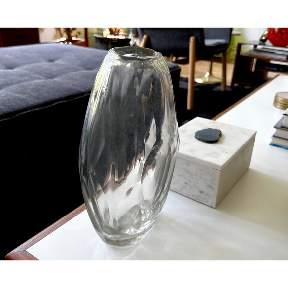 Modern Organic Shape Oval Vase Made in India - Picture 7 of 10